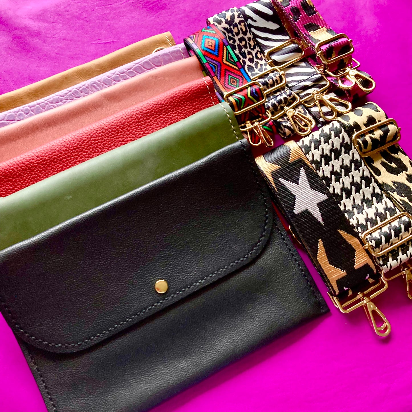 PDF leather bag pattern and instruction manual for DIY Jess sling bag
