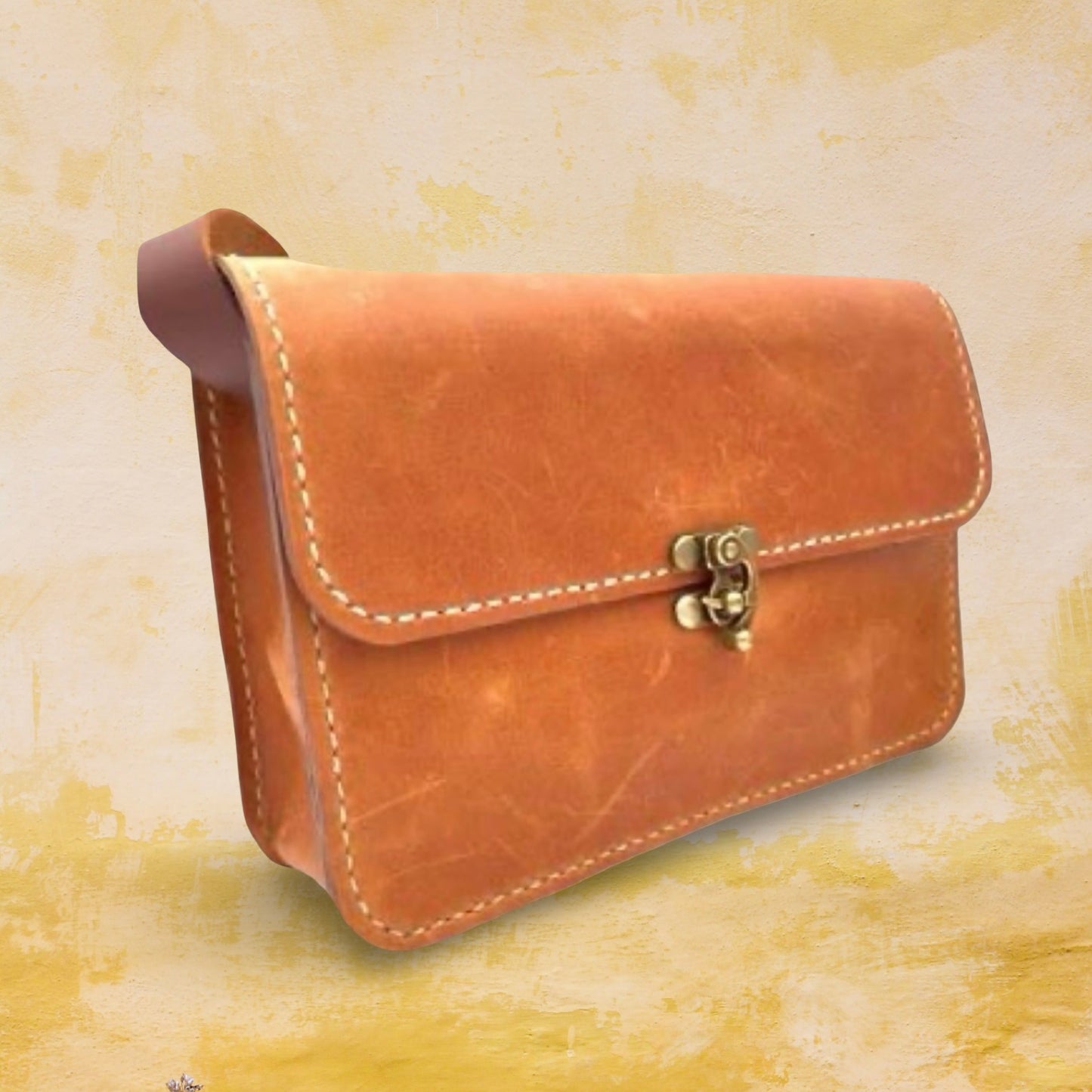 PDF leather bag pattern and instruction manual for DIY Annabel sling bag