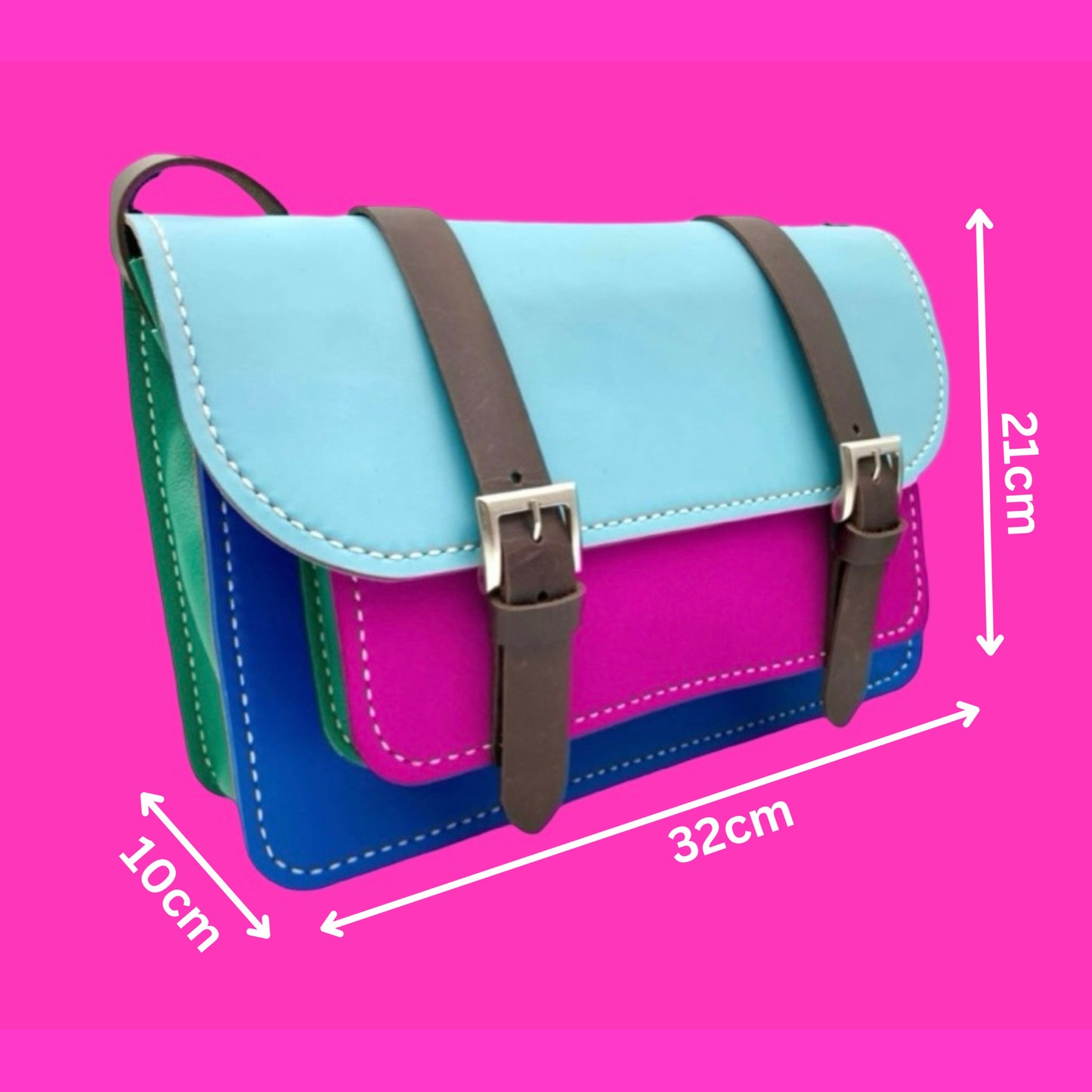 PDF leather bag pattern and instruction manual for DIY Maxine satchel sling bag