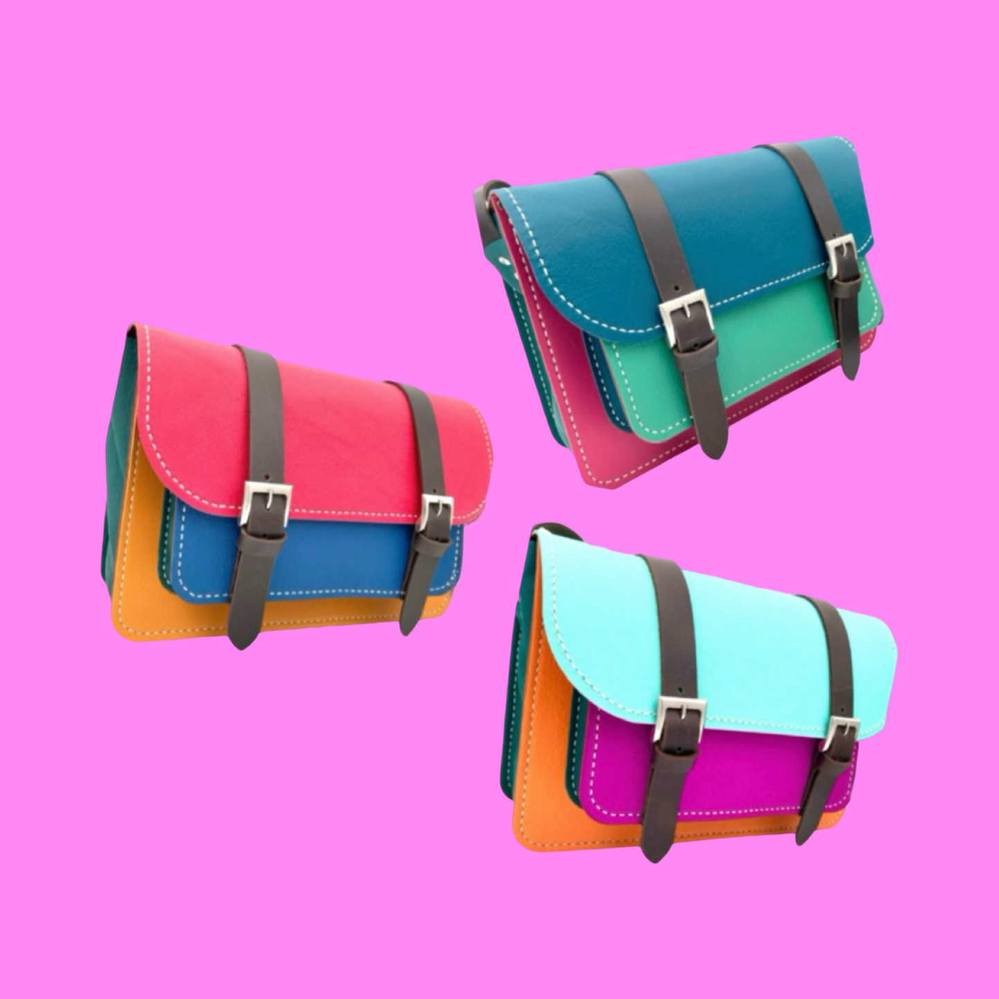 PDF leather bag pattern and instruction manual for DIY Maxine satchel sling bag