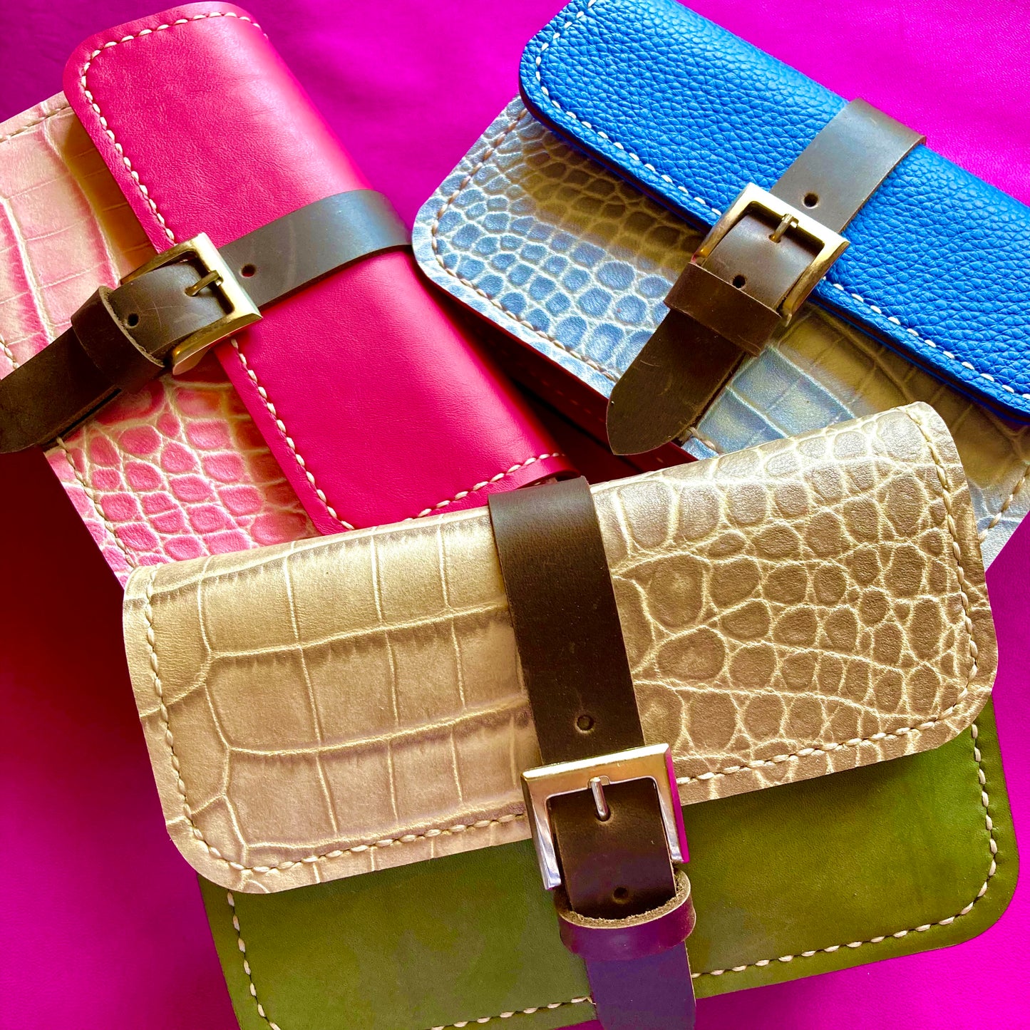 PDF leather bag pattern and instruction manual for DIY Milly mini satchel sling bag