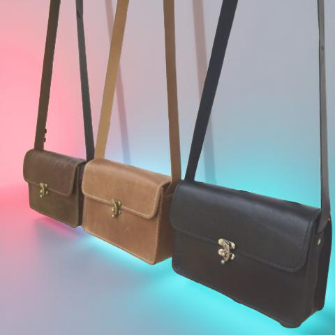 PDF leather bag pattern and instruction manual for DIY Annabel sling bag