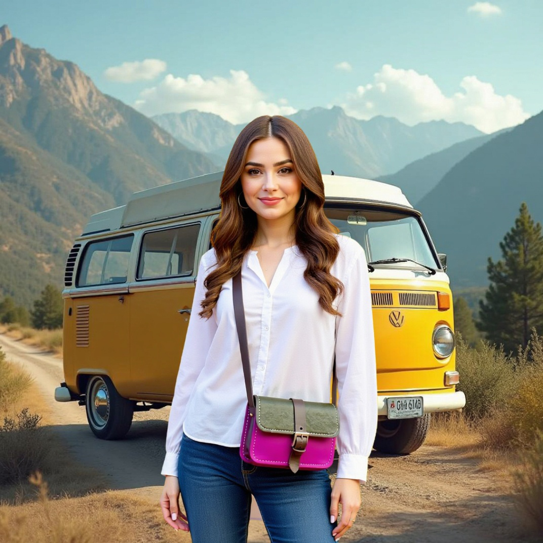 PDF leather bag pattern and instruction manual for DIY Milly mini satchel sling bag