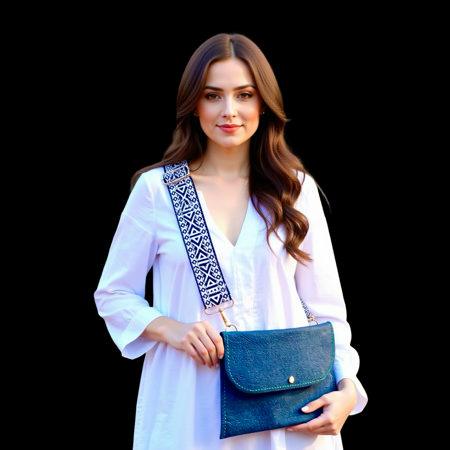 PDF leather bag pattern and instruction manual for DIY Jess sling bag