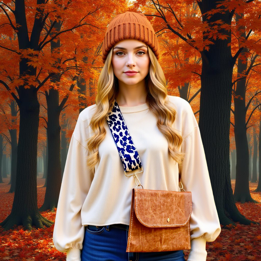 PDF leather bag pattern and instruction manual for DIY Jess sling bag