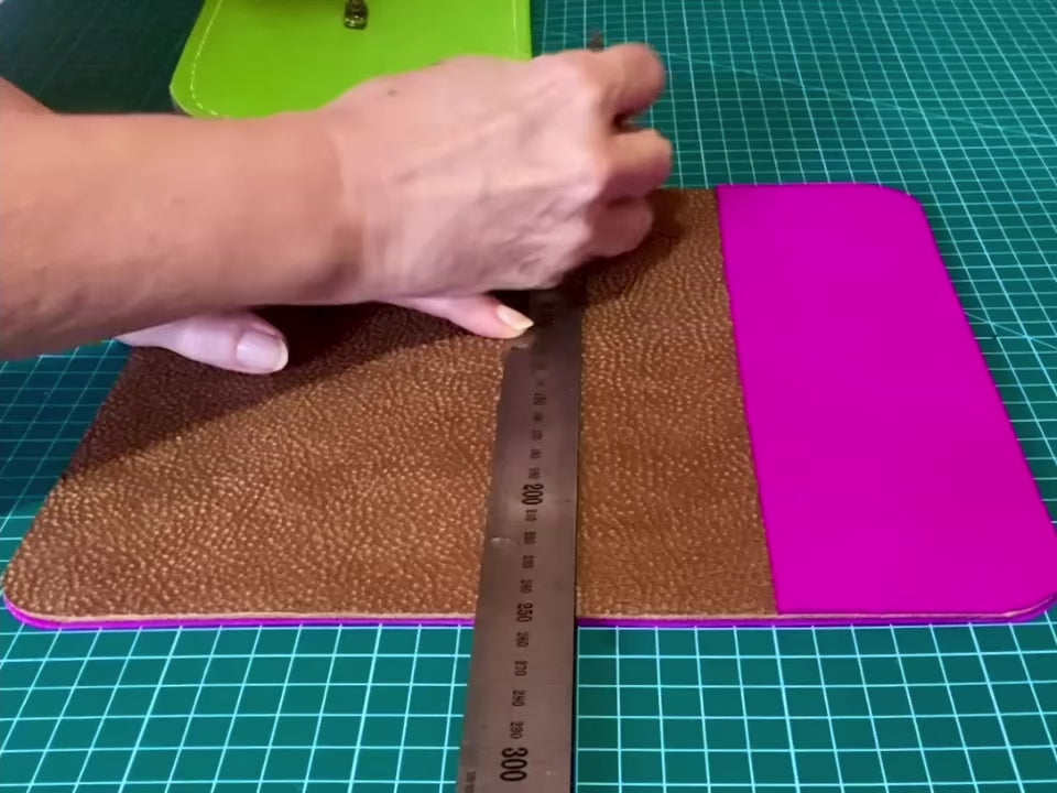 PDF leather bag pattern and instruction manual for DIY sling bag